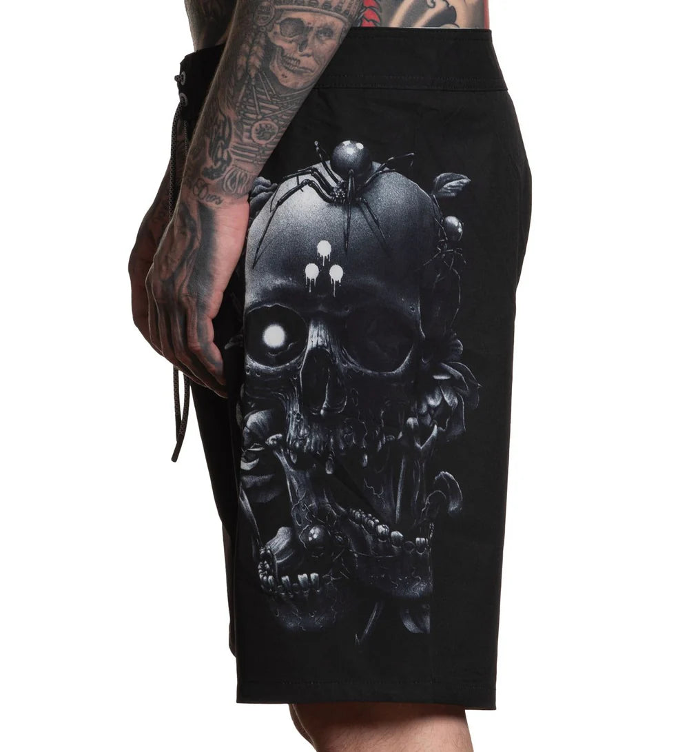 BLAQ SKULL BOARDSHORTS