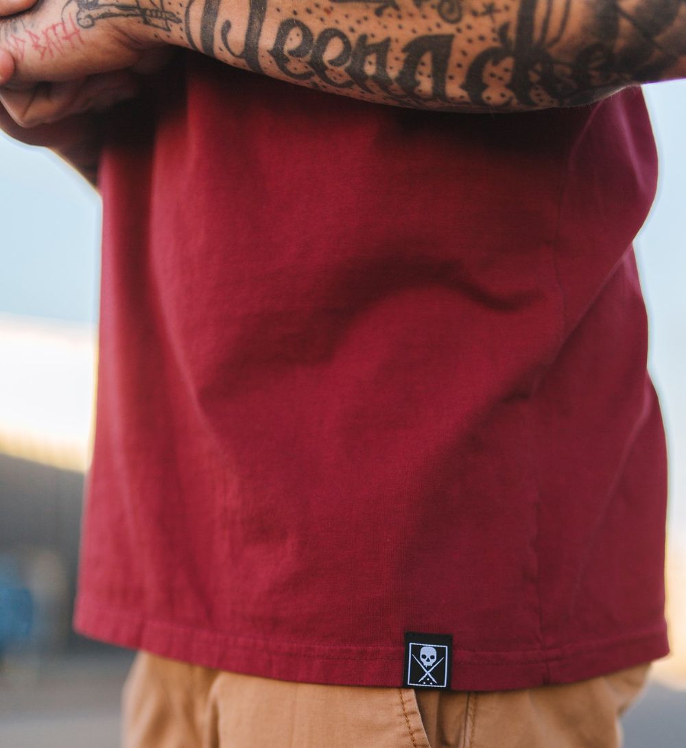 THE SOLIDS PREMIUM TEE ROSEWOOD